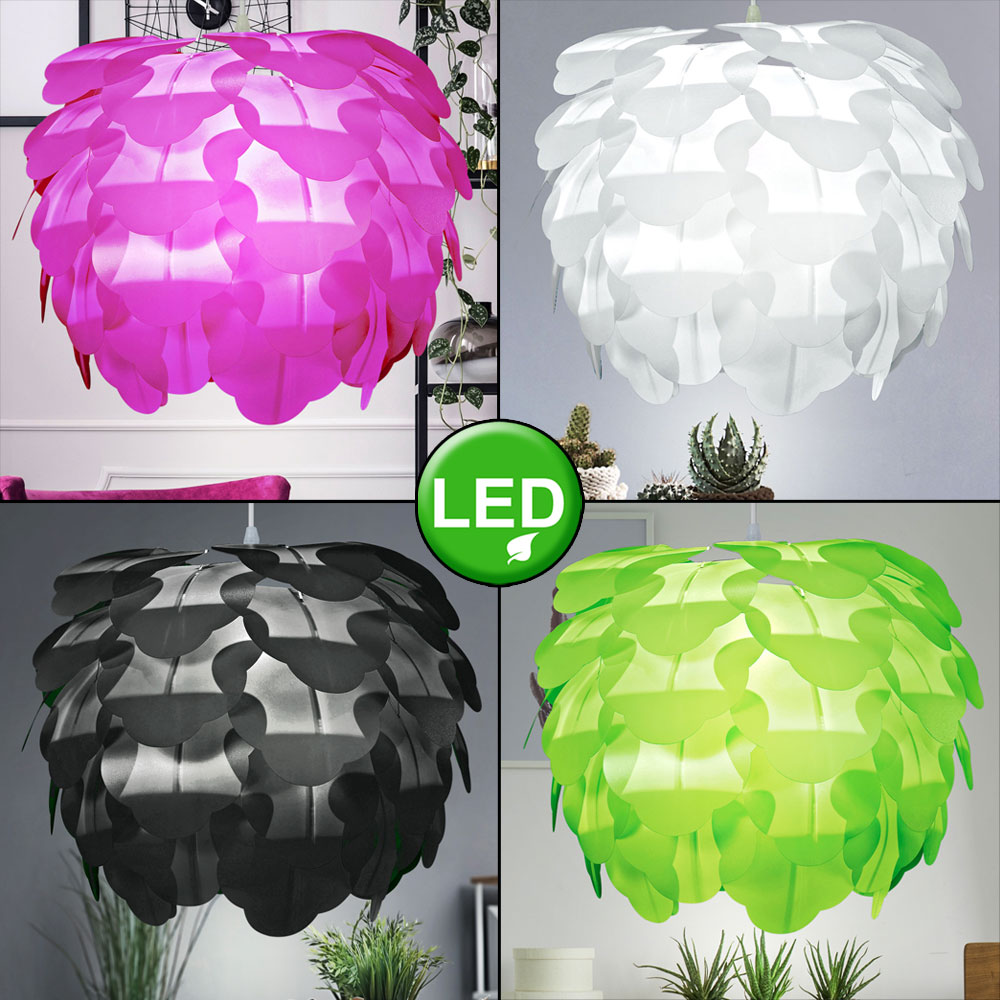 LED Decken Leuchte Wohn Ess Zimmer Chrom Beleuchtung Glas Lampe Big Light