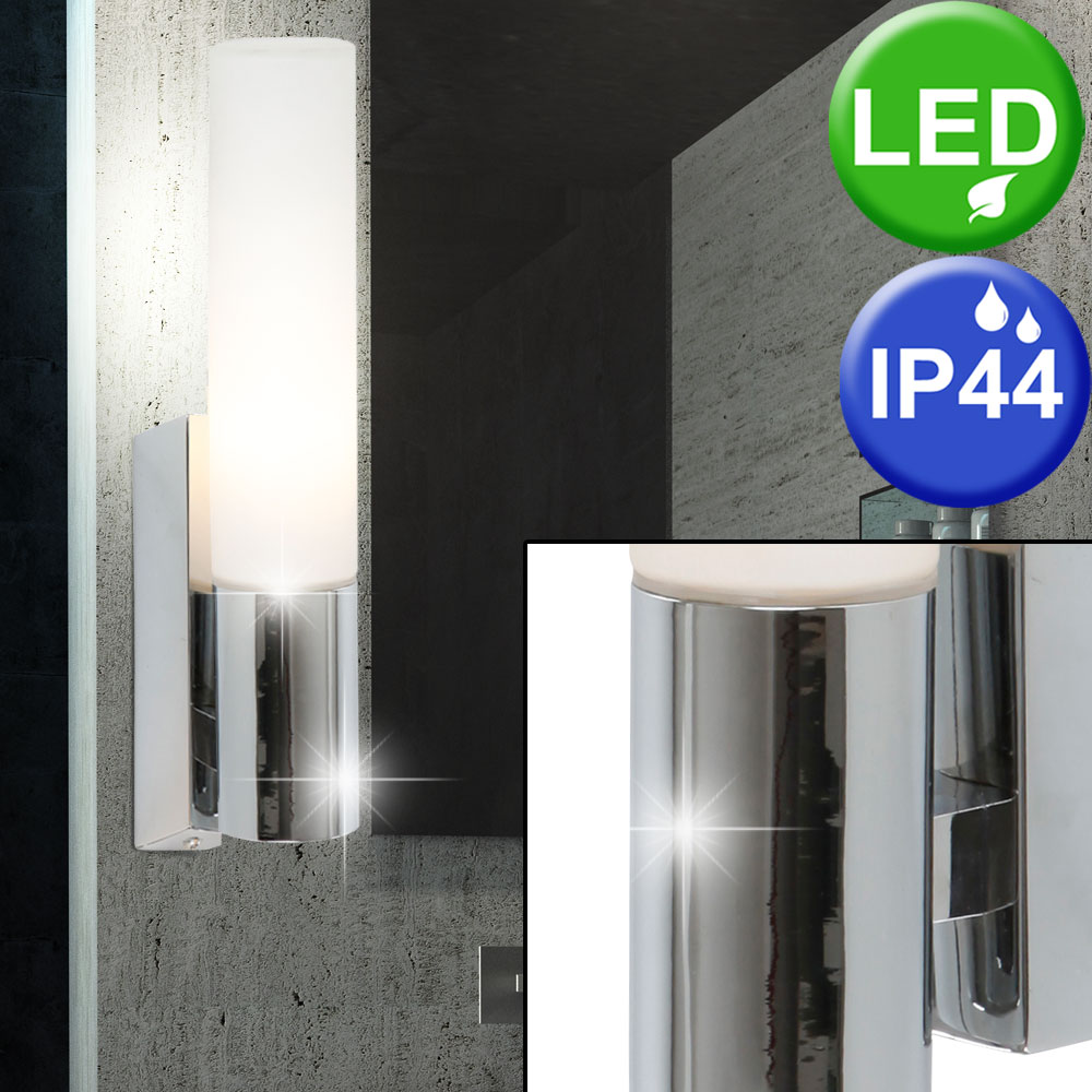 2er Set LED Wand Leuchten Glas Strahler Bade Zimmer Beleuchtung Spiegel