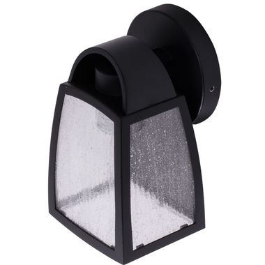 Applique per esterni, vetro ALU, nero, L 20 cm