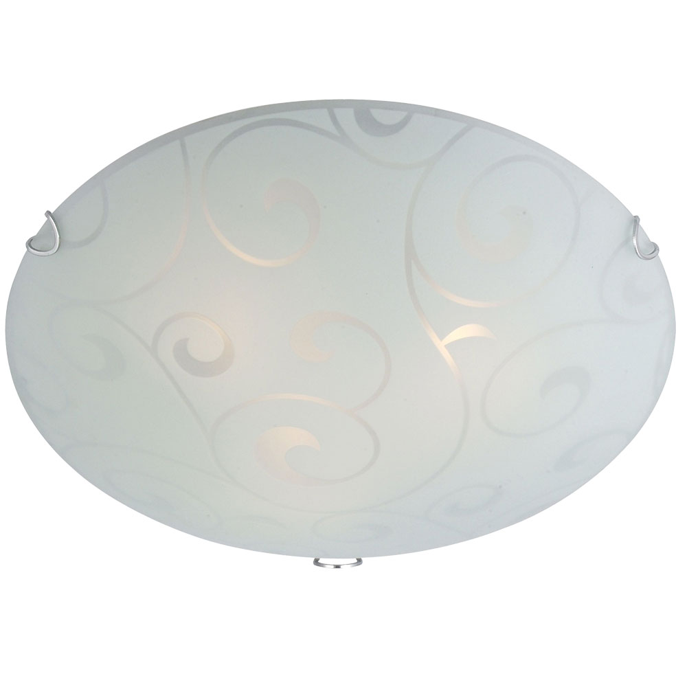 RGB LED Decken Lampe Wohn Zimmer Strahler Glas Muster Flur Leuchte