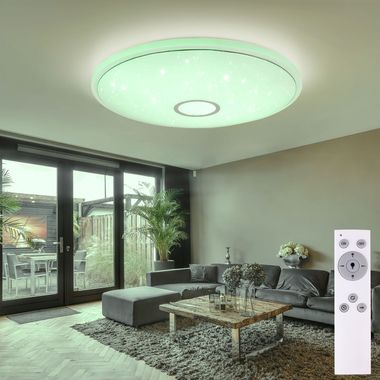 Smart Home RGB LED Decken Lampe DIMMBAR Stern Effekt FERNBEDIENUNG Alexa  App Globo 41386-30 SH