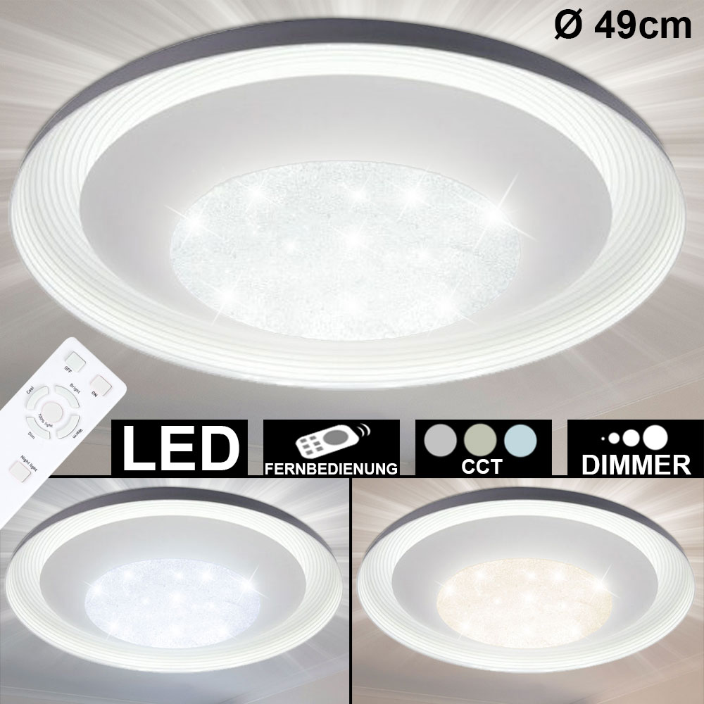 Led Ceiling Light Dimmable Timer Remote Control Vt 8448