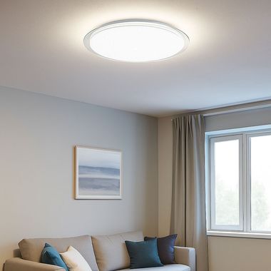 LED Deckenleuchte, Sterneneffekt, Timer, CCT, D 57,2cm
