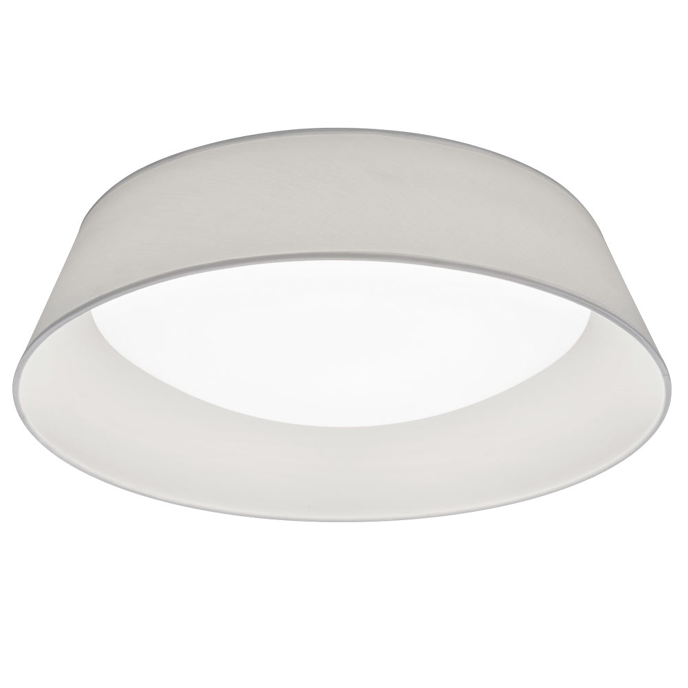 Led Ceiling Light Fabric White Round D 45 Cm Ponts Etc Led Ceiling Light Fabric White Round