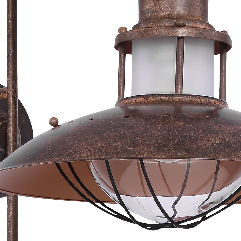 LED Vintage Wand Laterne rost Wohn Zimmer Flur Beleuchtung RETRO