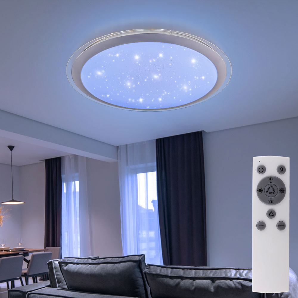 BRILONER - Plafonnier LED Smart Home, Compatible Avec Alexa, Télécommande, Lampe LED, Plafonnier LED, Lampe De Salon, Lampe De Chambre à Coucher