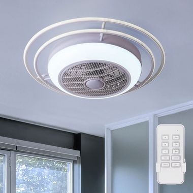 LED ceiling fan, remote control, 73 cm