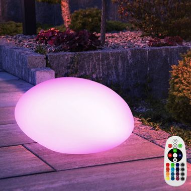 RGB LED stone design lamp, dimmable, remote control VT  - 7802