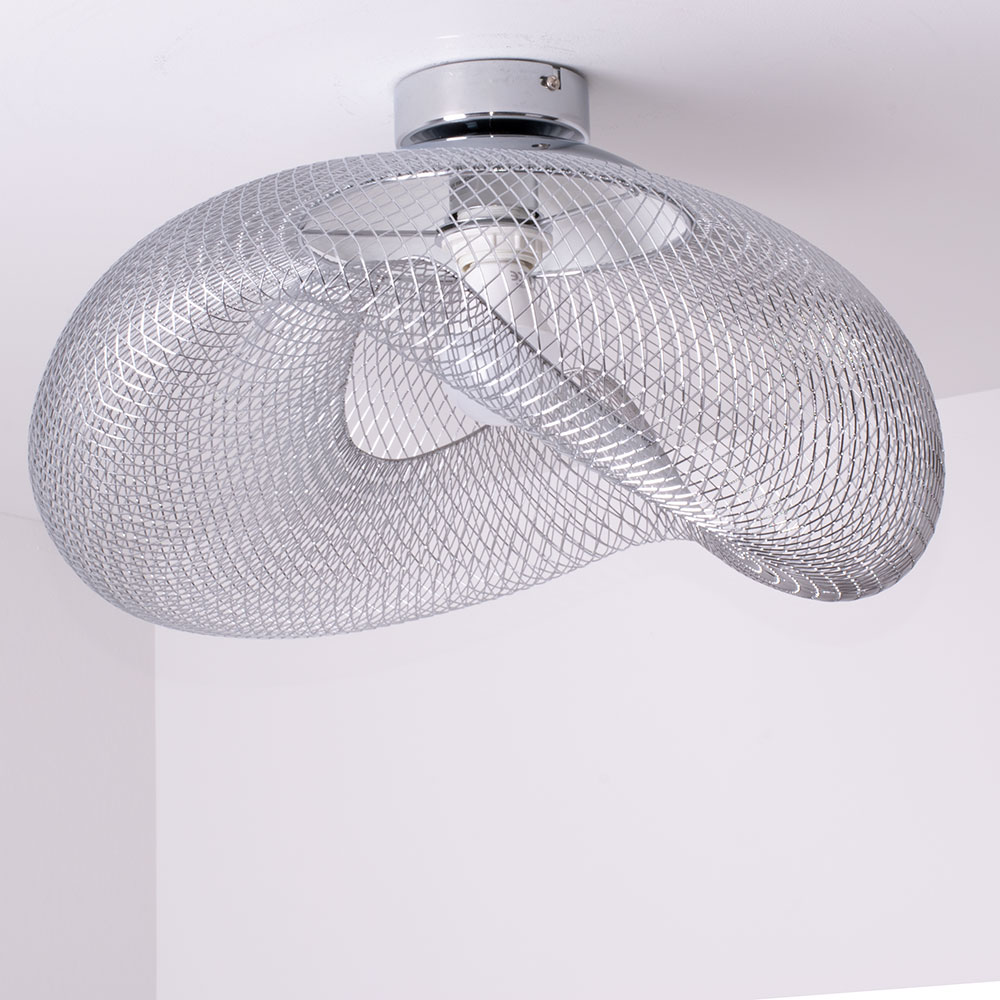 LED Design Decken Leuchte Ess Zimmer Beleuchtung Küchen Chrom Geflecht