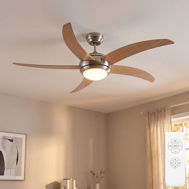 Ceiling fan, remote control, timer 132 cm