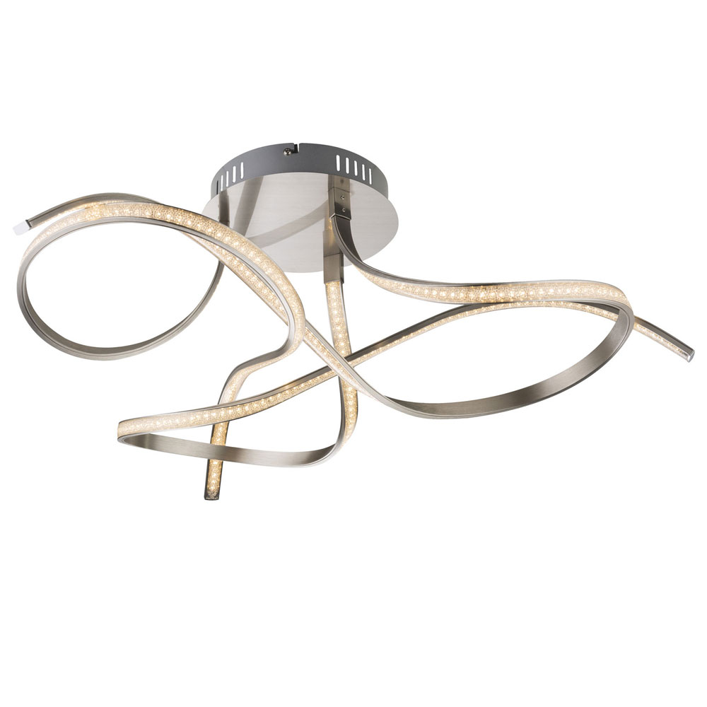 LED Kristall Decken Lampe Strahler geschwungen Küchen Design Flur