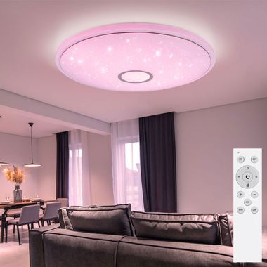 Smart RGB LED control All control effect daylight household. ETC light mobile ceiling lamp Shop: phone source. furniture, app dimmable remote star Shop 48383-50RGBSH technology, | | lamps, ETC from Globo one