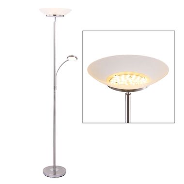 Piantana LED, dimmerabile, lampada da lettura orientabile, H 178 cm
