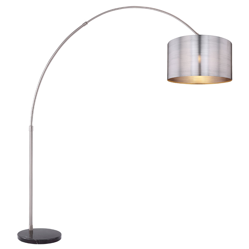 Bogen Steh Lampe Marmor Gäste Zimmer Beleuchtung beweglich Design Stand