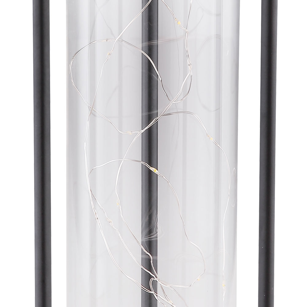 LED Solar Leuchte Außen Tisch Laterne Garten Deko Lichterkette