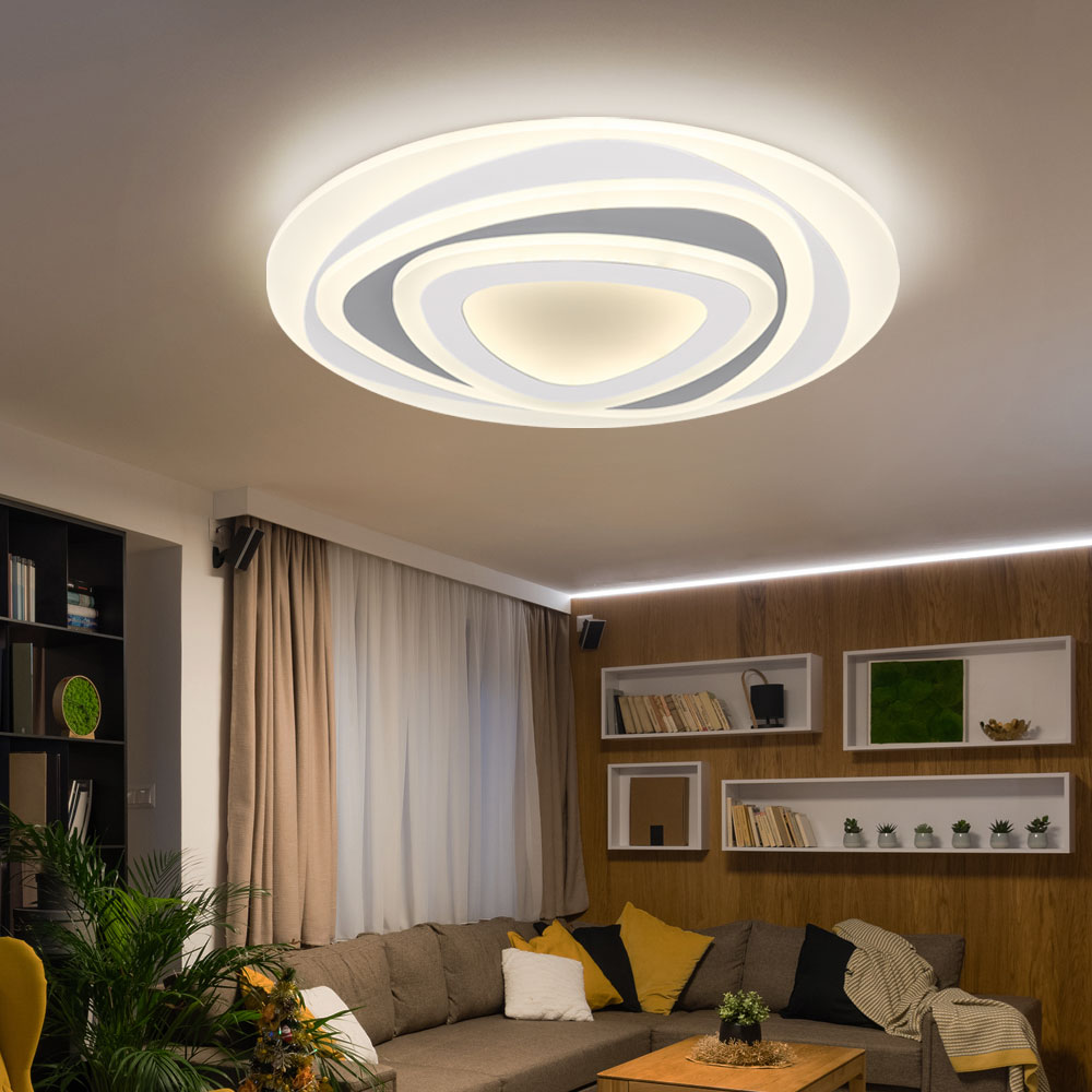 LED Decken Leuchte Ess Zimmer Beleuchtung FERNBEDIENUNG Tages-Licht Lampe  dimmbar Globo 48012-46 | ETC Shop
