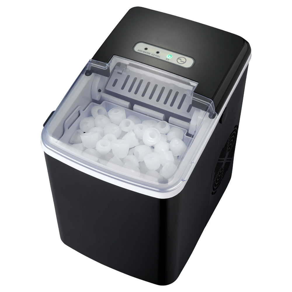 Icefestival Cube machine à glaçons, 400 W, 12-20 kg/24 h de glaçons, Compartiment à glaçons : 1,9 kg, Réservoir d'eau : 1,8 L, Glaçons & Glace  Pilée