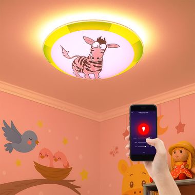 [Paket] RGB LED Deckenleuchte, Fernbedienung, App- und Sprachsteuerung