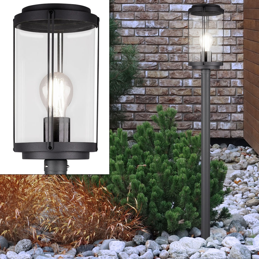 LED Wand Lampe Terrassen Laterne rost anthrazit Garten