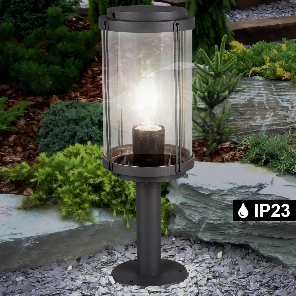 LED Außen Leuchten Garten Sockel Steh Wand Laternen Hof Lampen