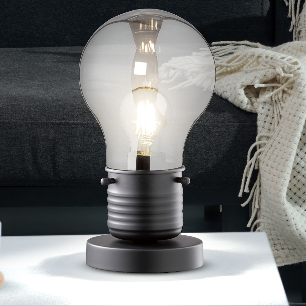 Smart RGB LED Nacht Schreib Tisch Leuchte Alexa Google silber-weiß Lampe dimmbar