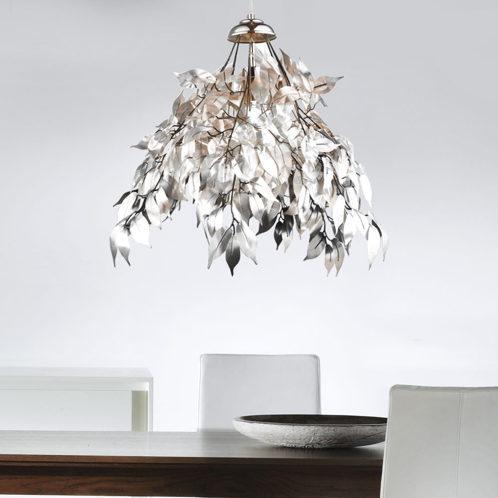 RGB LED Kinder Hänge Lampe Blätter Fernbedienung Decken Leuchte Pendel