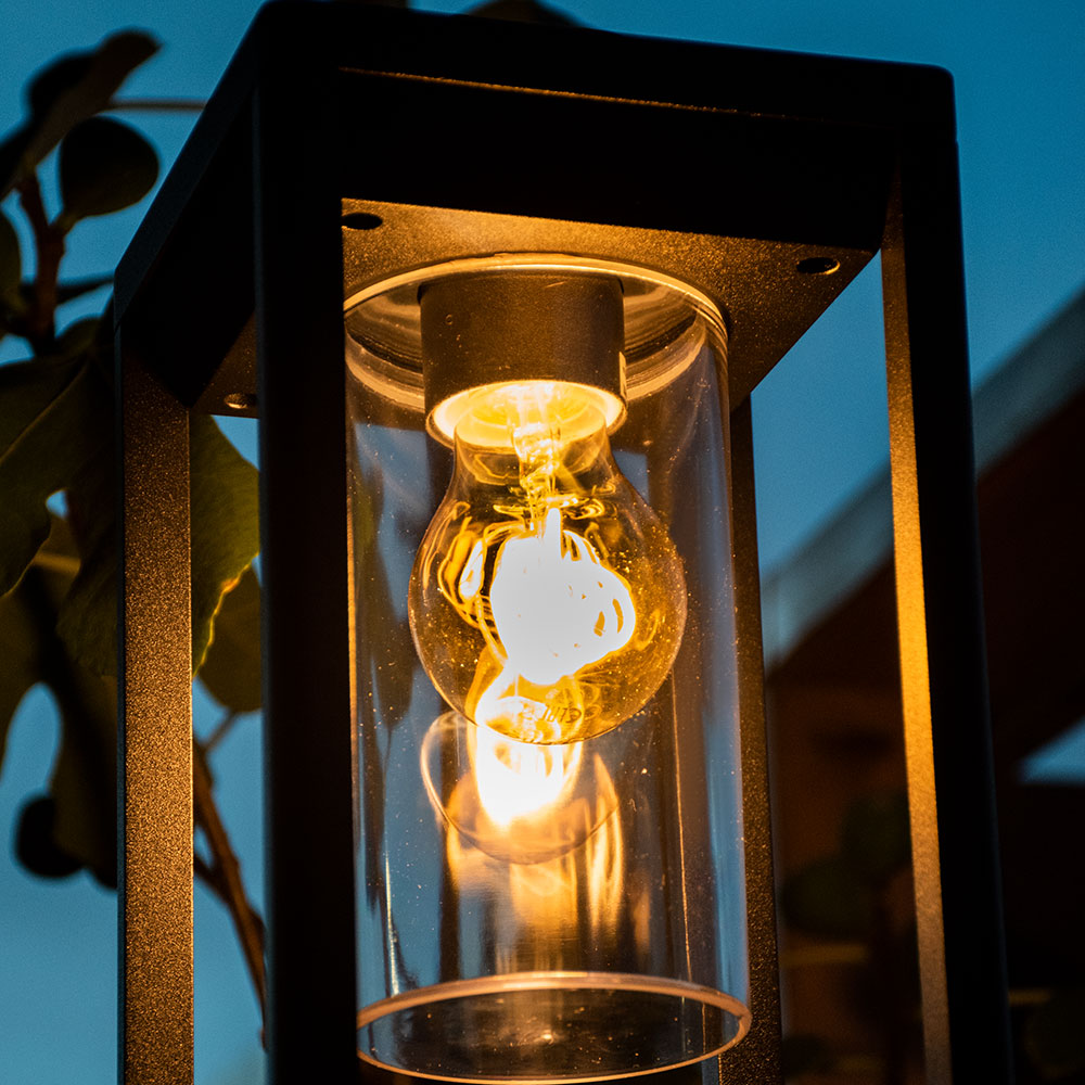 Lampe de jardin VIDAXL 105 cm en fonte, aluminium et verre