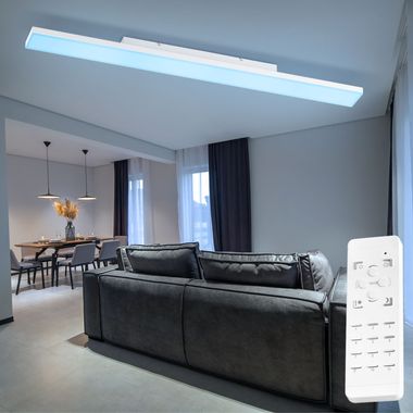 Plafonnier LED RGB, télécommande, dimmable, contrôle app, Z-JOSHUA