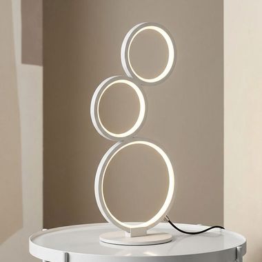 LED table lamp, white matt, dimmable, height 45 cm