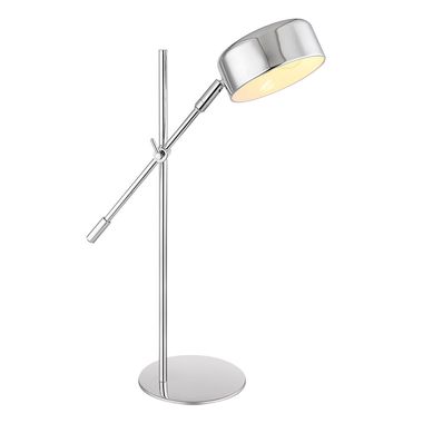 Lampa stołowa, metal chrom z regulacją wysokości, wys. 50 cm