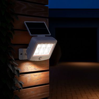 Lampka solarna LED, biała, czujnik ruchu, L 12,8 cm