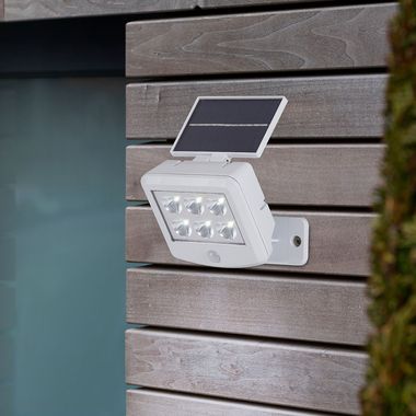 Lampka solarna LED, biała, czujnik ruchu, L 12,8 cm
