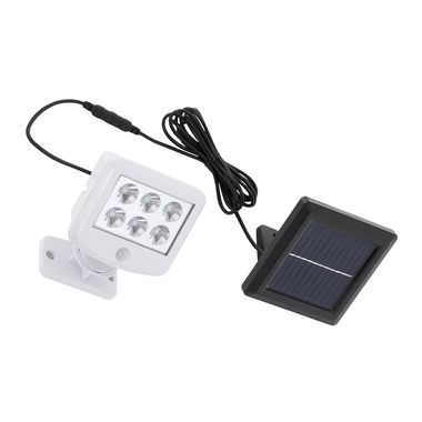 Lampe solaire à LED, blanche, spot mobile, détecteur de mouvement