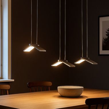 LED hanglamp, inklapbare spots, L 70,5 cm