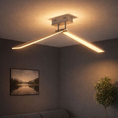 LED plafondlamp, beweegbare kleppen, dimbaar, L 100 cm