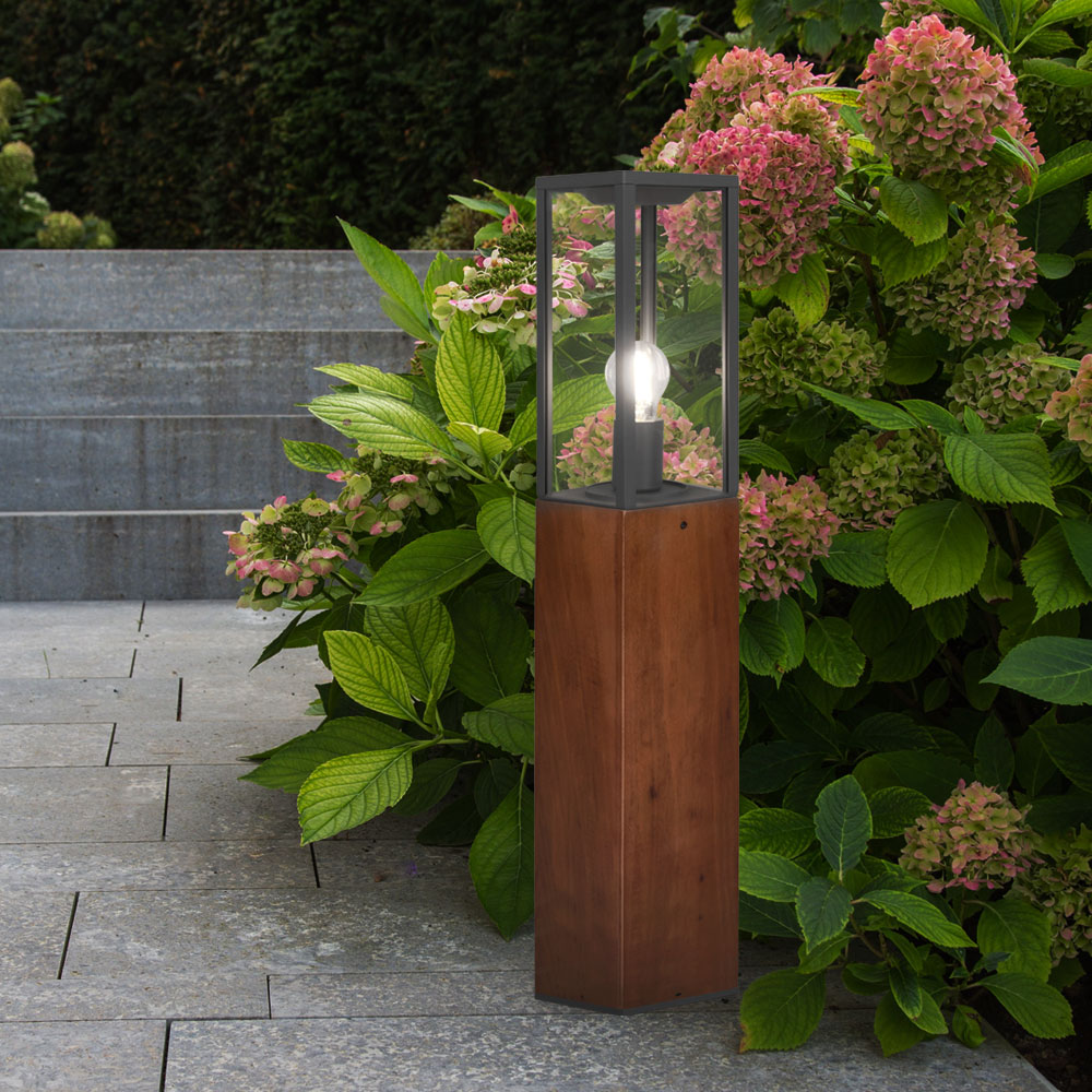 Lampe de jardin sur pied d'extérieur moderne avec ampoule LED E27