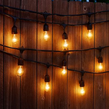Catena luminosa, 10x attacco E27, IP54, nero, L 500 cm