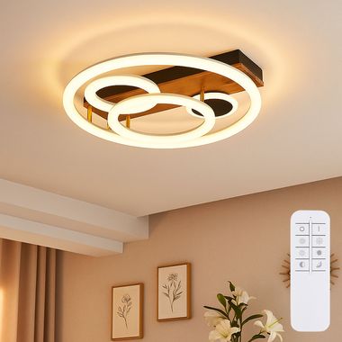 LED Deckenleuchte, Fernbedienung, Dimmbar, D 48cm