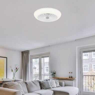 LED Deckenventilator, 3 Stufen, weiß, D 30 cm