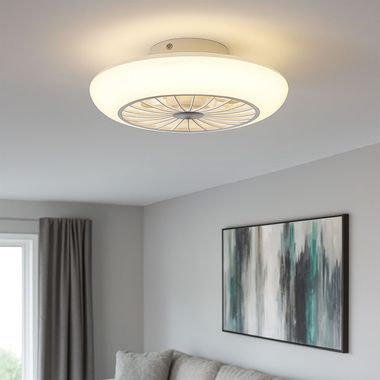 LED Deckenventilator, 3 Stufen, weiß, D 30 cm