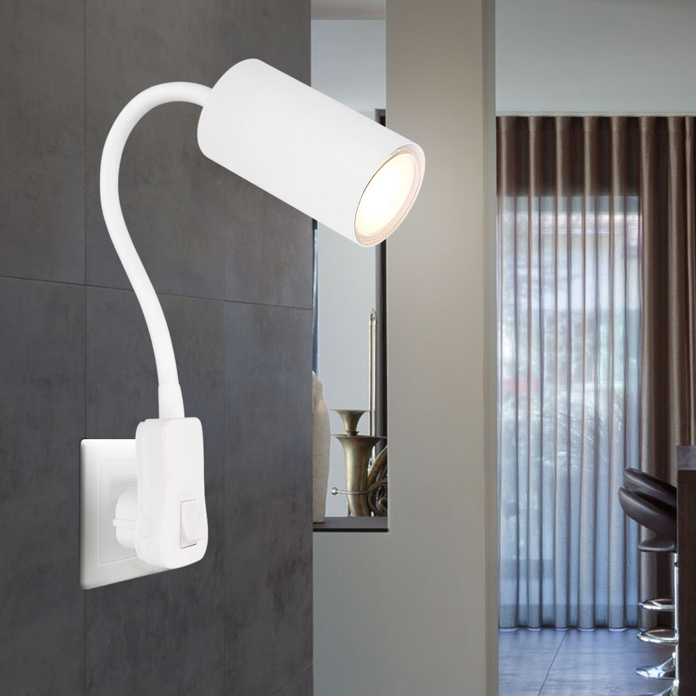 Konstsmide monza applique murale halogène en aluminium laqué réflecteur