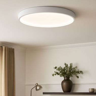 LED Deckenleuchte, weiß, 3 Stufen Dimmer, D 45 cm