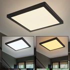LED Deckenlampe, Panel, Quadratisch, schwarz weiß, H 1,7 cm LED Deckenlampe, Panel, Quadratisch, schwarz weiß, H 1,7 cm