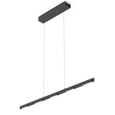 LED hanging light, height adjustable, dimmable, L 120 cm