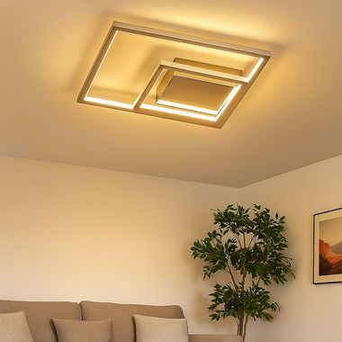 LED Schlafzimmerleuchte, 3 flammig, silber, L 30 cm, MANAS