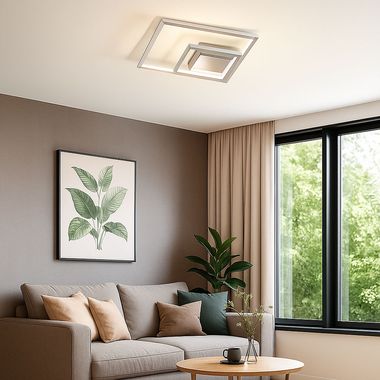 LED Schlafzimmerleuchte, 3 flammig, silber, L 30 cm, MANAS