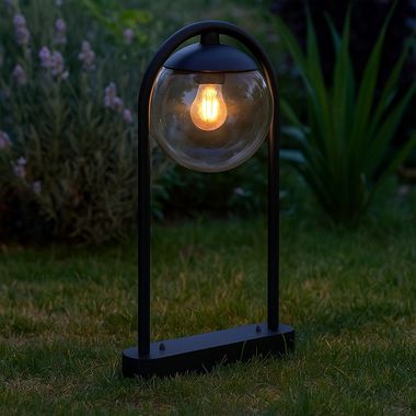 LED outdoor light, floor lamp, metal glass, H 50 cm