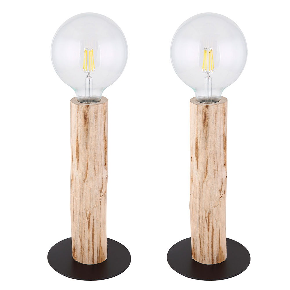 Lampes de Table Décoratives Veilleuse Base en Bois 7cm Lampes de