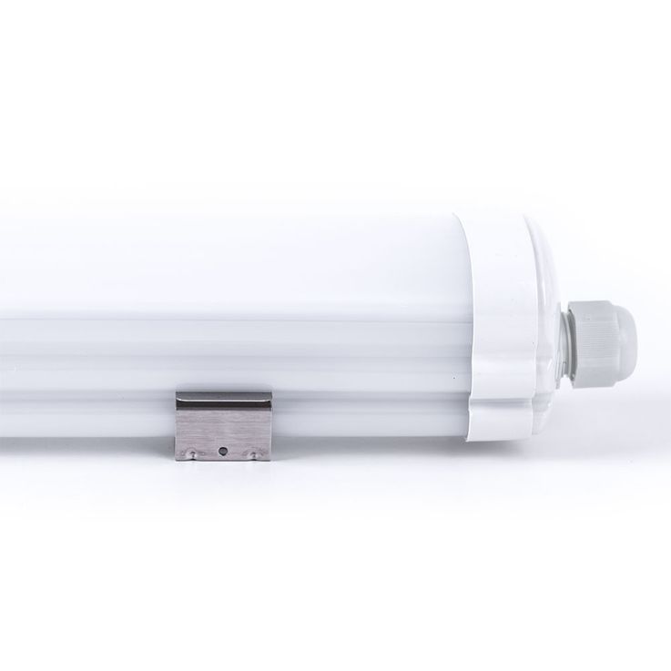 Plafonnier LED Salle humide Luminaire de baignoire Lampe de garage Tube  LED, protégé jet d'eau, 1x LED 32W 5120Lm blanc froid, L 150 cm