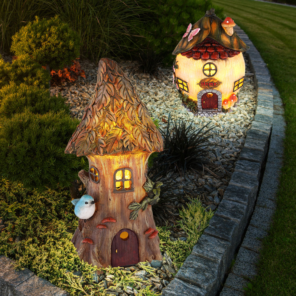 Couleur Fée Camping-car décoration de jardin féerique, accessoires  d'extérieur, statue de lumière solaire, dé - Cdiscount Maison